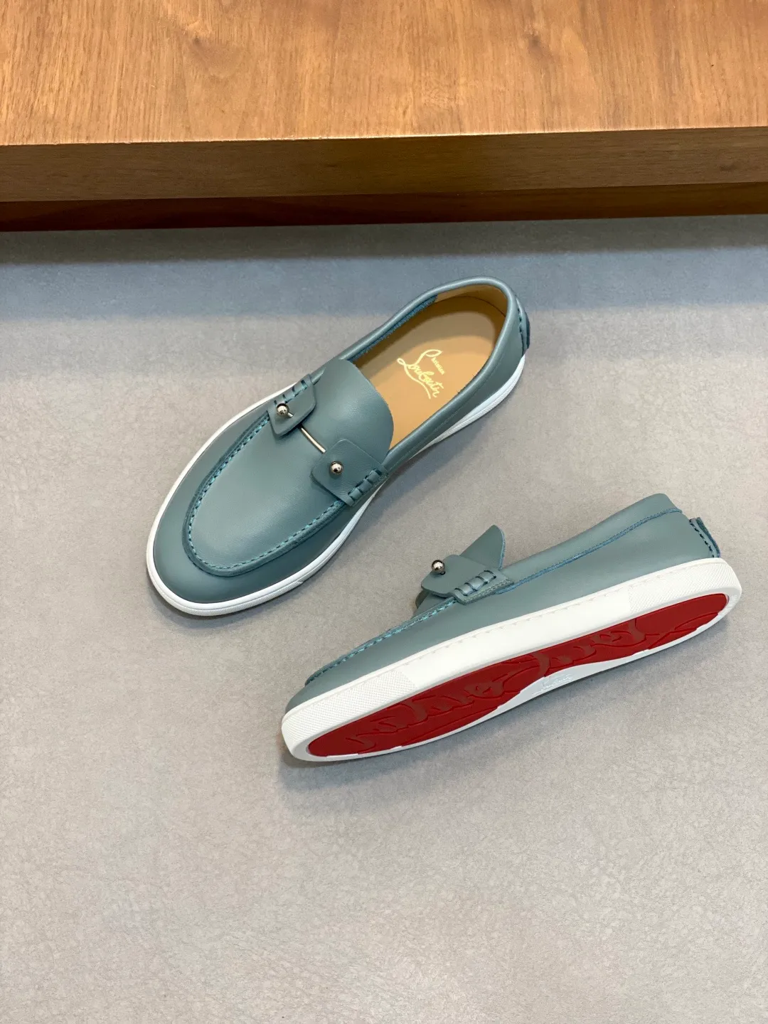 Men's shoes 💰740 christian louboutin (CL red sole shoes) exclusive hot model released 🎈🎈💪Movable latex feet👻Finished outsole line [Deyi] Global supply😝 [Top version]: original imported cowhide upper, top original leather lining, original molded TPU outsole, original 1:1 detail processing, original shoe last, large quantity available from stock, code number: 39-44 (38, 45 customized)